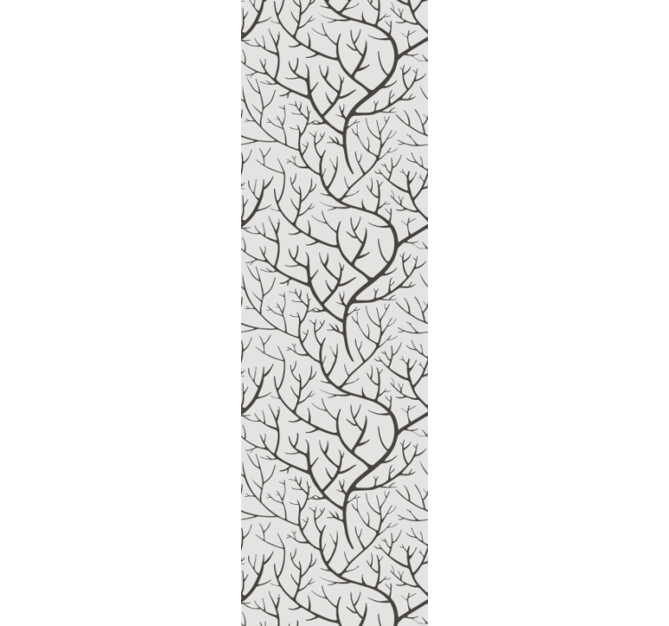 Bare Branches Pattern tree wallpaper - TenStickers