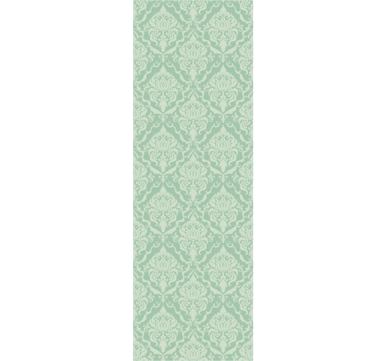 Elegant green pattern ornamental wallpaper - TenStickers