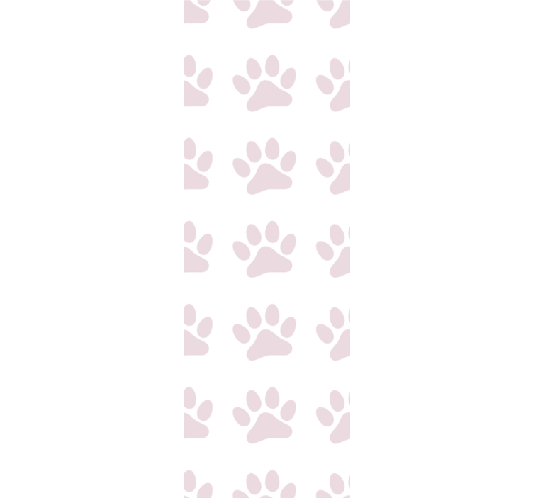 Subtle pink dog paw marks Bedroom Wallpaper - TenStickers