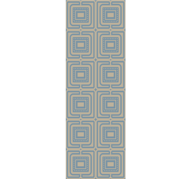 Geometric Retro Squares geometric wallpaper - TenStickers