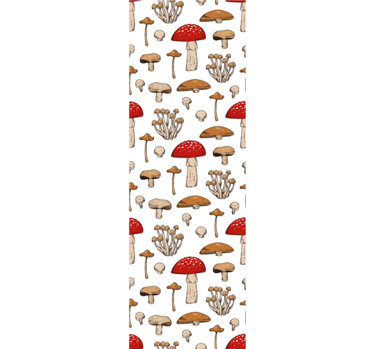 Mushroom Variety animal wallpaper - TenStickers