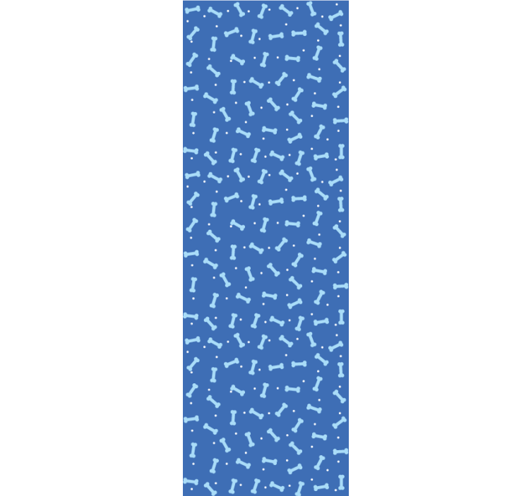 Amazing blue background bones Bedroom Wallpaper - TenStickers