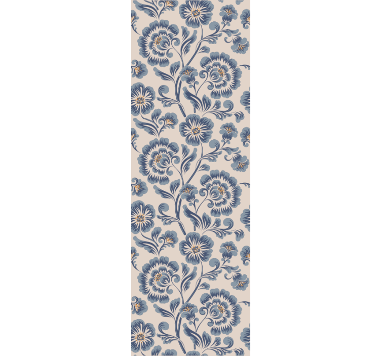 Floral Damask Elegance floral ornament wallpaper - TenStickers