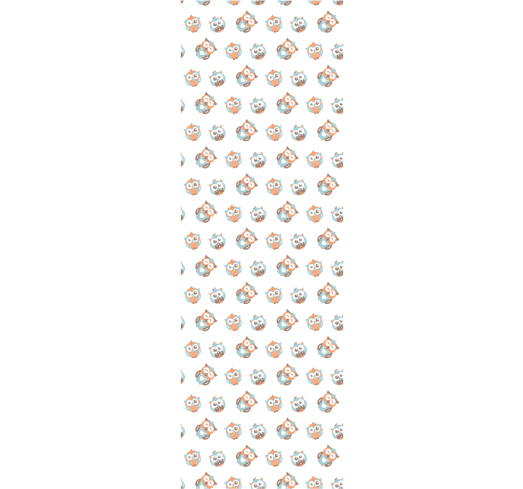 Owl Pattern kids wallpaper - TenStickers