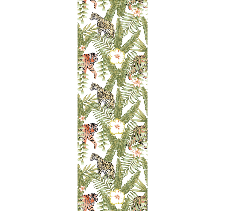 Tropical Jungle Fauna animal wallpaper - TenStickers