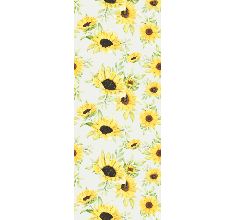 Sunflower Delight flower wallpaper - TenStickers