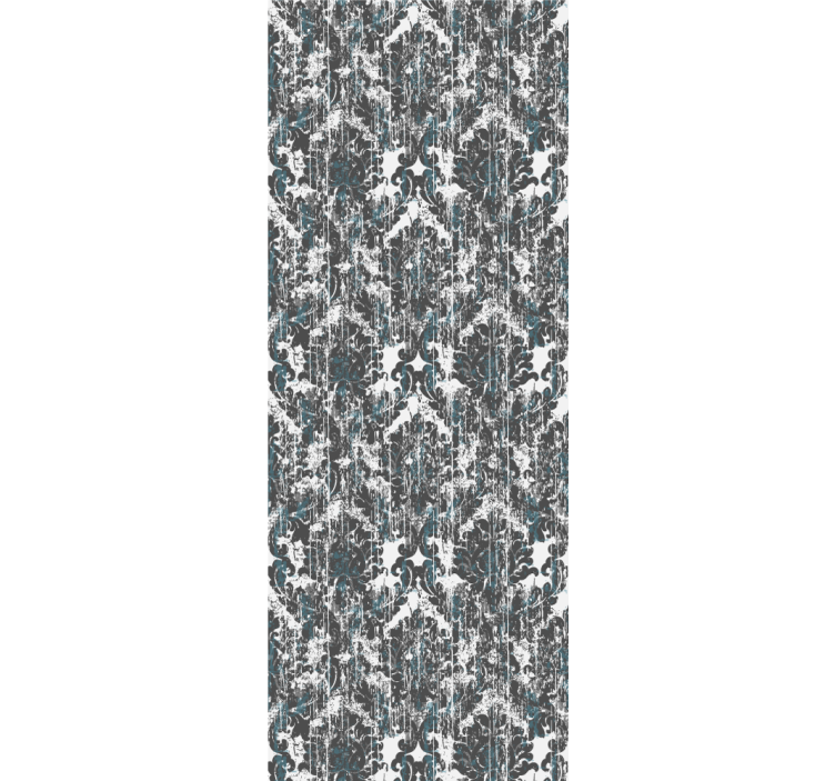 Distressed Damask tile wallpaper - TenStickers
