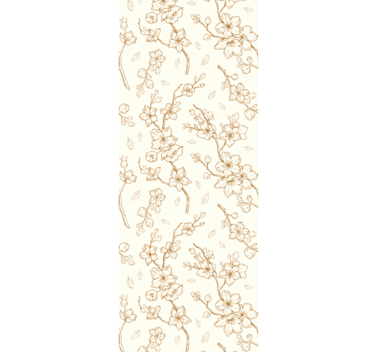 Cream flower sakura blossom Flower Wallpaper - TenStickers