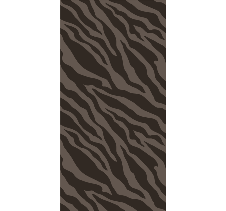 Zebra wallpaper stylish black and brown design - TenStickers