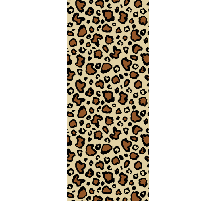 Classic leopard animal  living room wallpaper - TenStickers