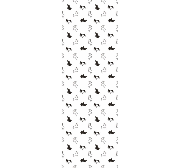 Puppy Sketches Pattern dogs wallpaper - TenStickers