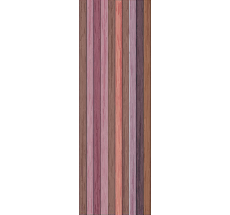 Wooden texture gray and pink striped Wallpaper - TenStickers