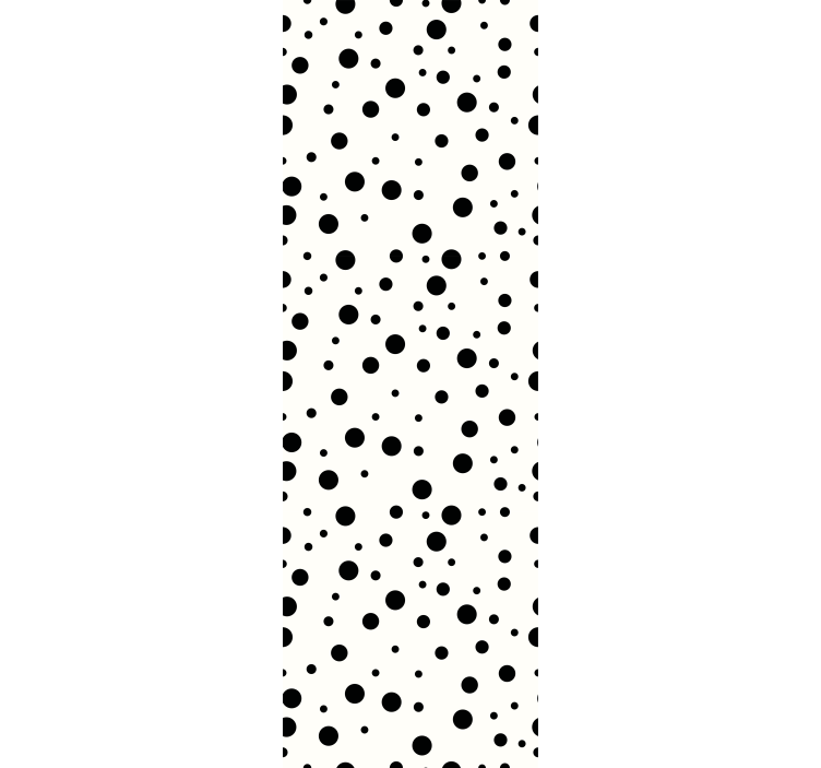Black polka dot background children wallpaper - TenStickers
