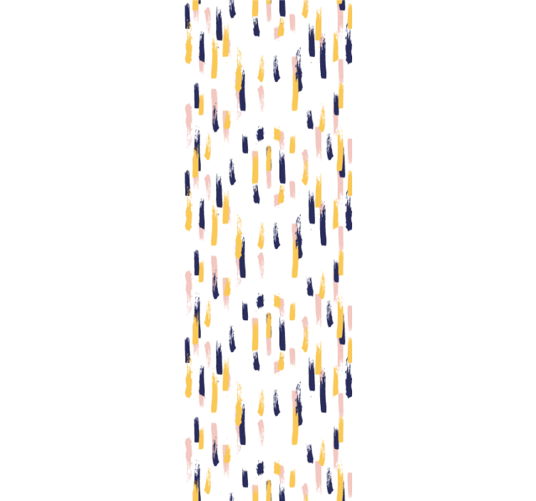 Vertical painted motif abstract wallpaper - TenStickers