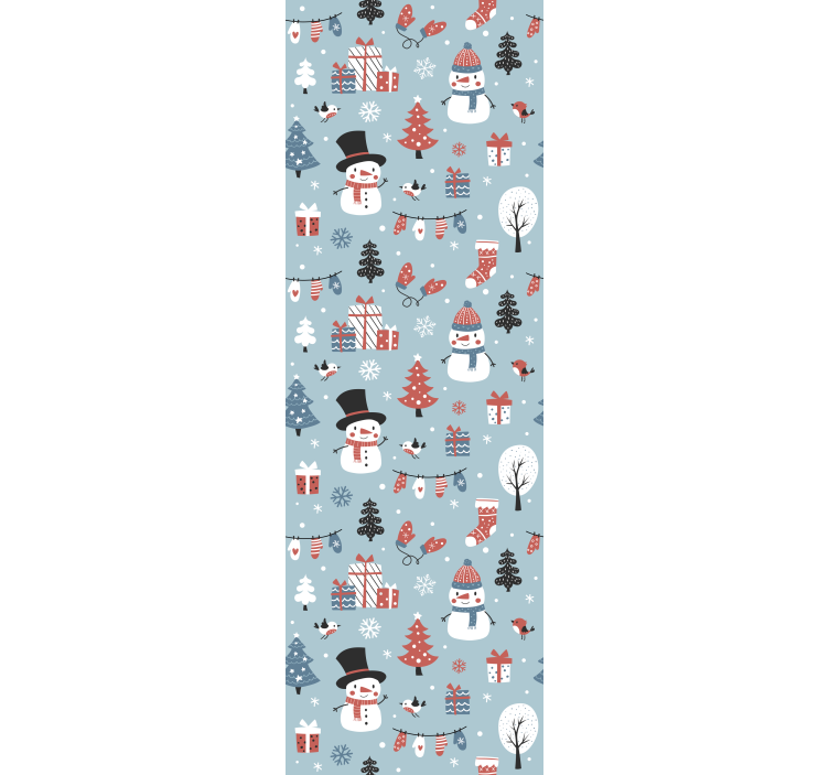 Festive Seasonal Pattern christmas wallpaper - TenStickers