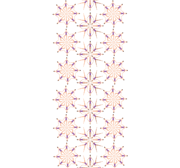Geometric Starburst geometric wallpaper - TenStickers