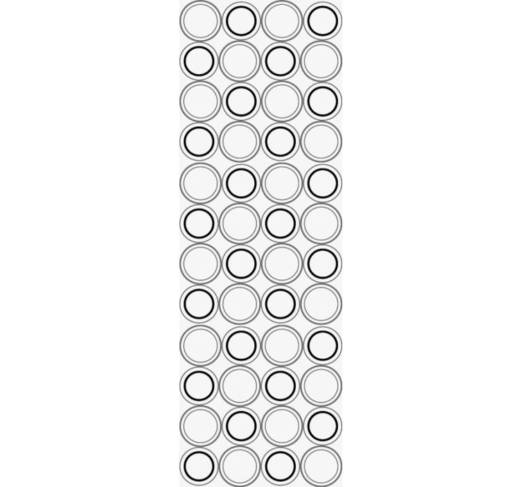 Concatenated pattern polka dots wallpaper - TenStickers