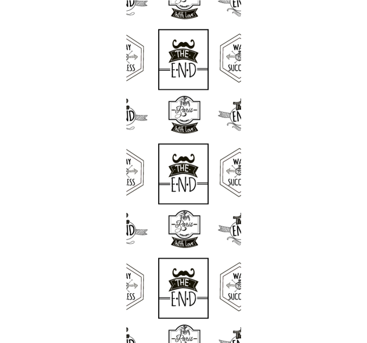 Unique frames pattern modern wallpaper - TenStickers