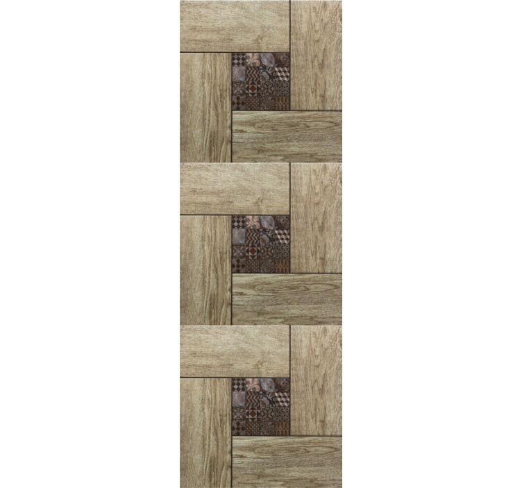 Faux Wood Panels wood wallpaper - TenStickers