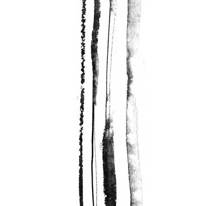 Organic black and white pattern vertical line wallpaper - TenStickers