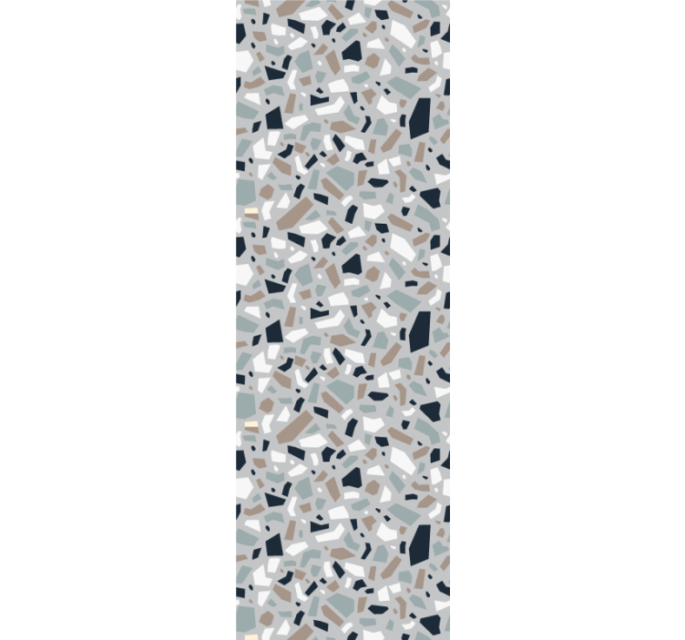 Gray elegant terrazzo texture pattern wallpaper - TenStickers