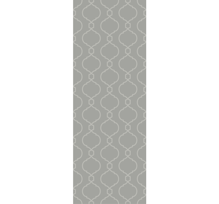 Gray geometric Hamptons square wallpaper - TenStickers