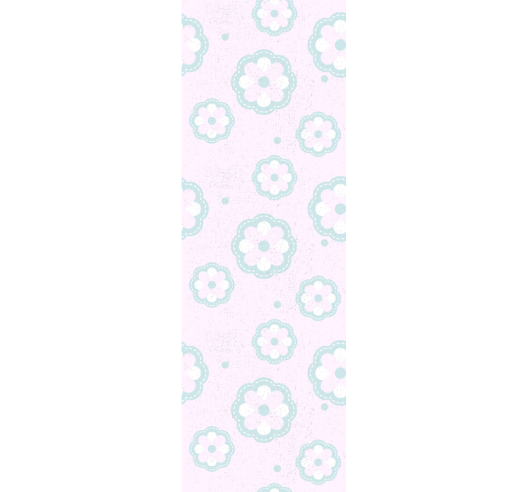 Soft Floral Pattern flower wallpaper - TenStickers