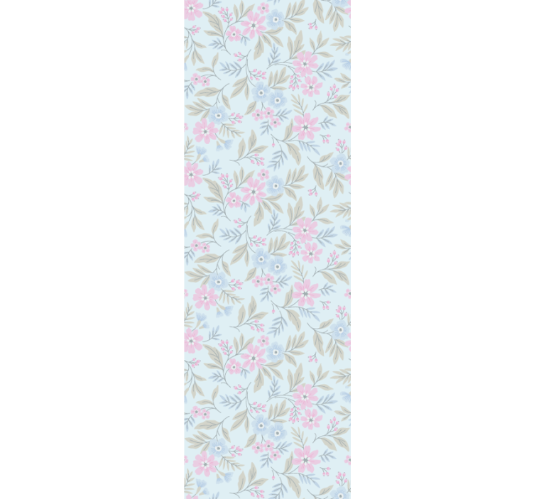 Shabby chic spring flower wallpaper - TenStickers