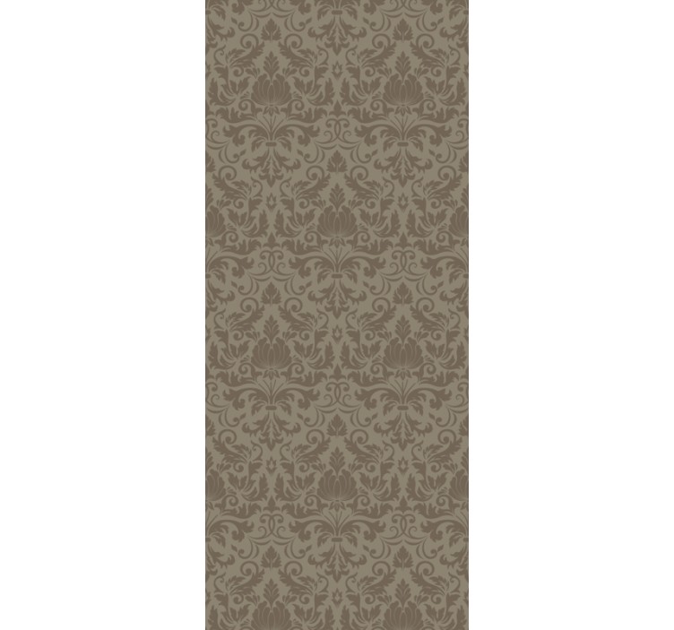 "Velvet flocked" Baroque wallpaper - TenStickers