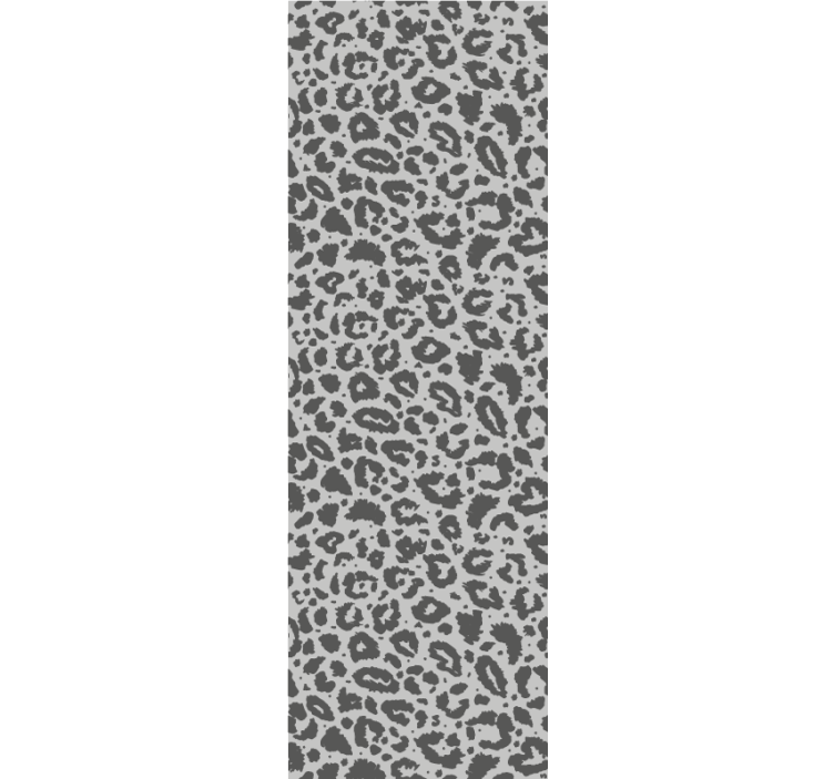 Classic style grey leopard print wallpaper - TenStickers