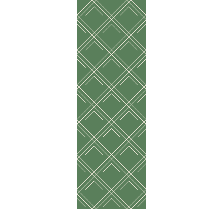 Green elegant squares leaf wallpaper - TenStickers