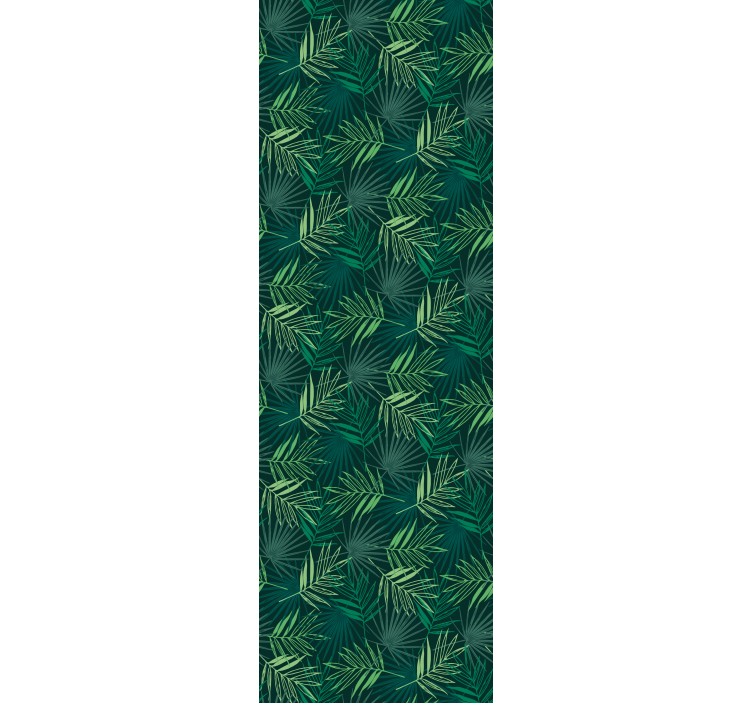 Tropical Blend Pattern leaf wallpaper - TenStickers