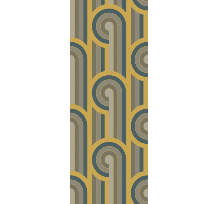 Geometrical forms  art deco abstract Wallpaper - TenStickers