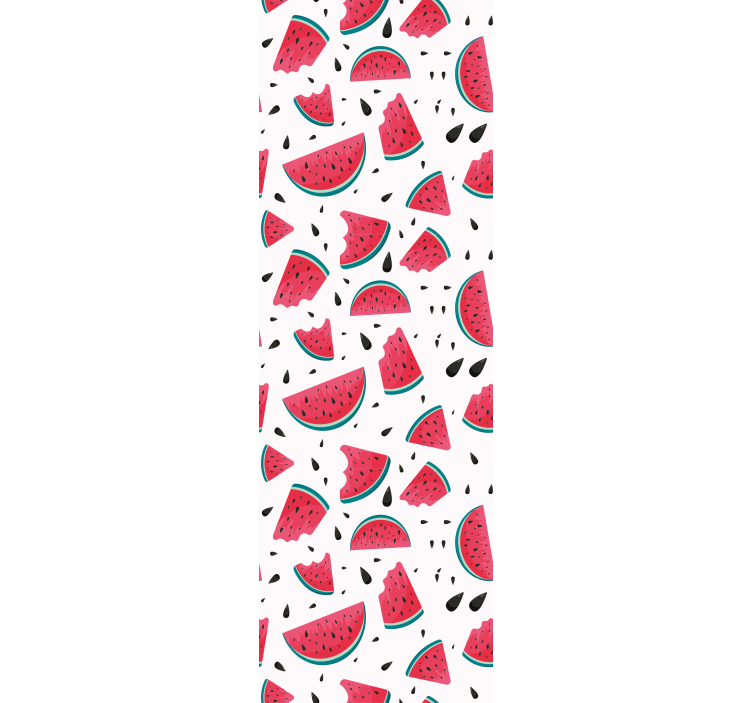 Fresh pattern with watermelon  Wallpaper - TenStickers