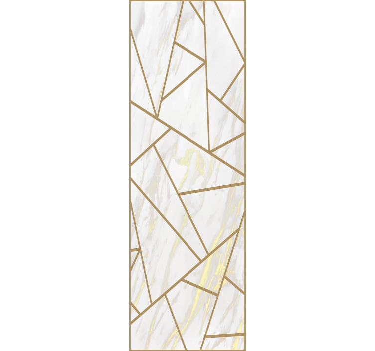 Marble Geometric Mosaic Marble Wallpaper - TenStickers