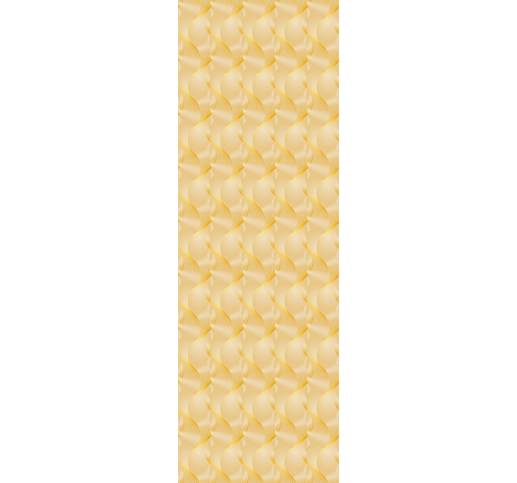 Gold foil wave Illusion modern wallpaper - TenStickers