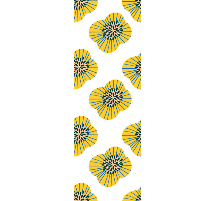 Stylish Floral Pattern flower wallpaper - TenStickers