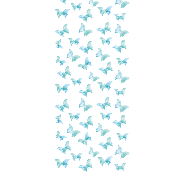 Watercolor butterfly pattern nursery wallpaper - TenStickers