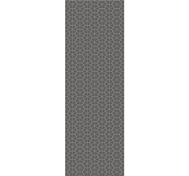 Gray hexagonal design geometric wallpaper - TenStickers