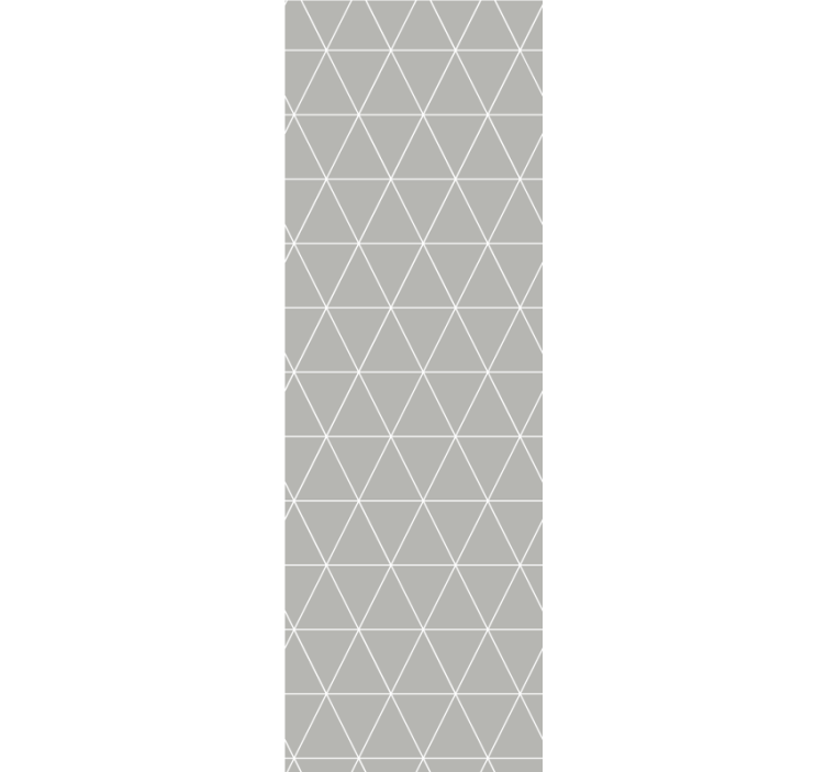 Geometric wallpaper in gray elegant triangles - TenStickers