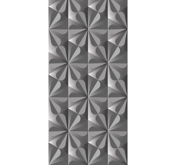 Vintage geometric flower Kitchen Wallpaper - TenStickers