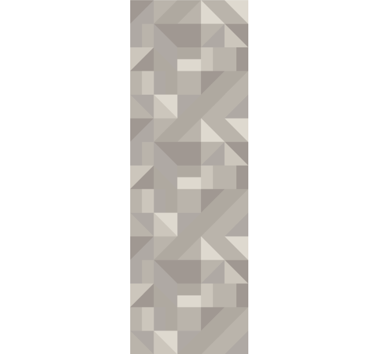 Geometric wallpaper in soft beige tones - TenStickers