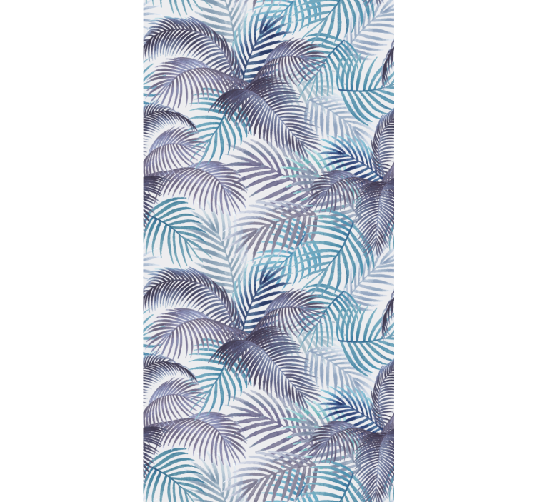 Hollywood-regency palms pattern leaf wallpaper - TenStickers