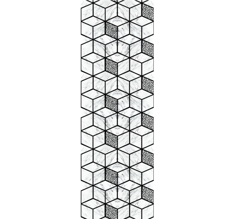 Cubic Pattern Design geometric wallpaper - TenStickers