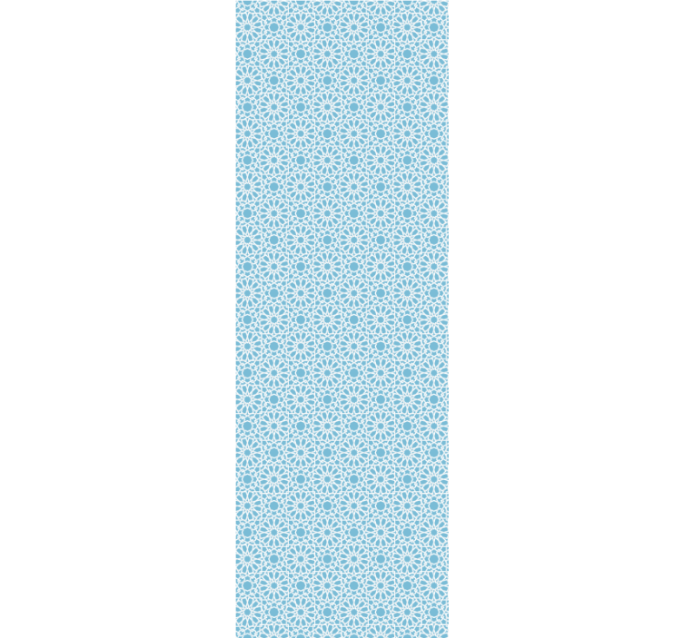 Light blue with geometric white lines wallpaper - TenStickers