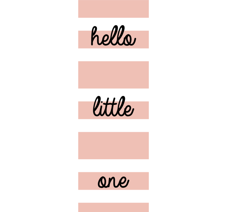 Hello little one children wallpaper - TenStickers