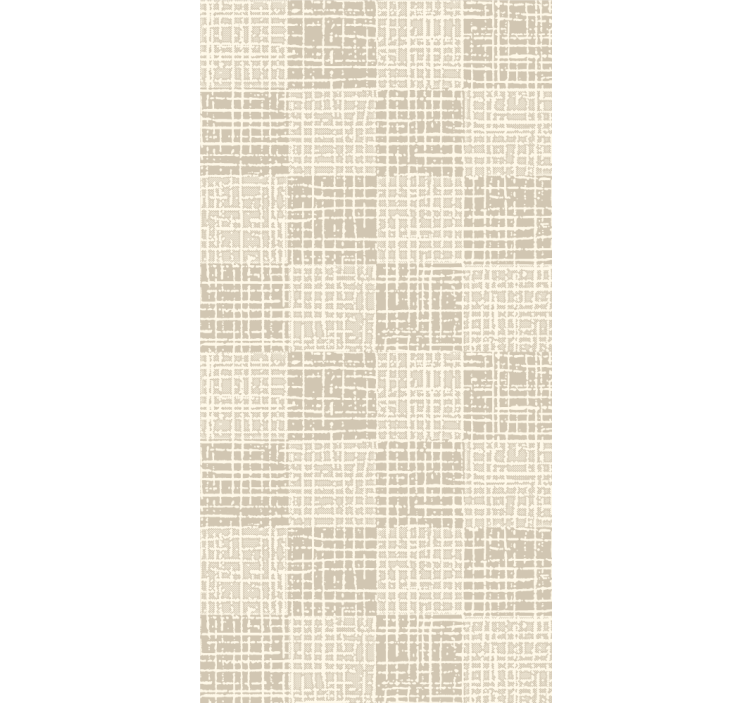 Scandinavian beige square pattern wallpaper - TenStickers