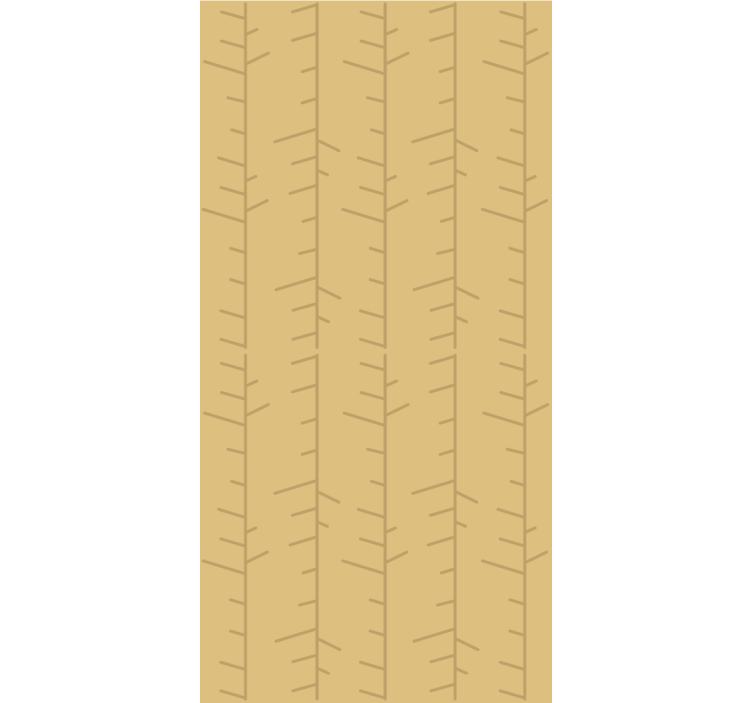 Scandinavian yellow vertical Bedroom Wallpaper - TenStickers