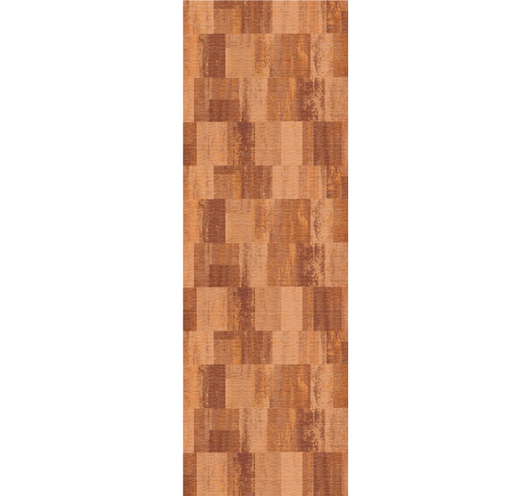 Terracotta squares pattern  wallpaper - TenStickers