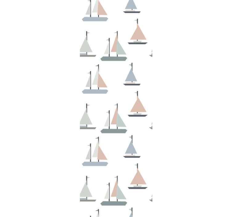 Sailing Vessels Pattern customised wallpaper - TenStickers